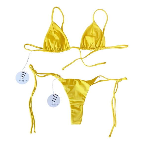 Sommer swim bikini in yellow mustard size XS. Capri top and Rio bottom - Picture 1 of 5
